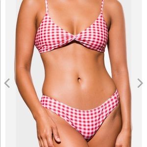 Blackbough Swim Cherry Gingham Bikini